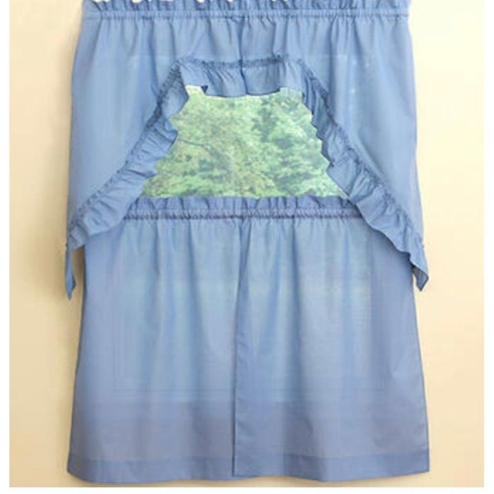 A.L. Ellis, Inc Almond Color 38” X 60” Wide Ruffle Swag‎